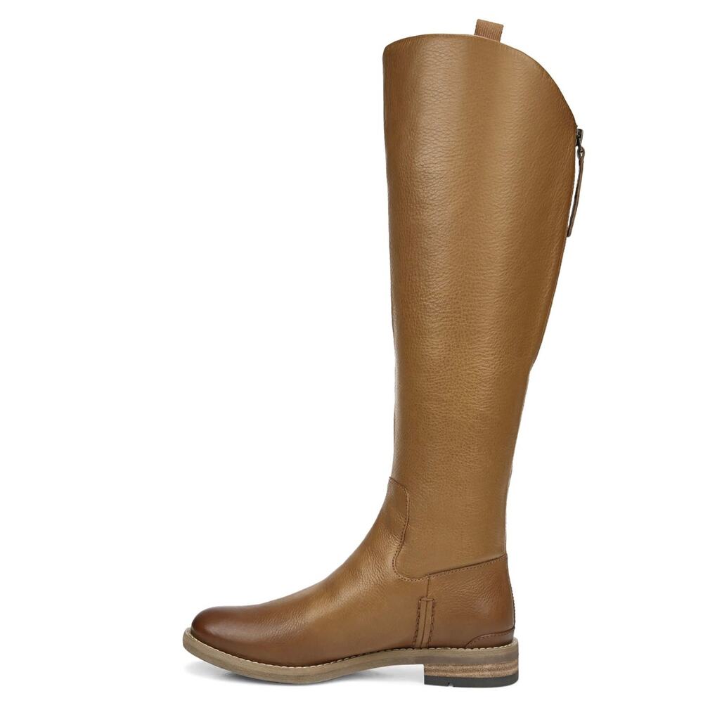 Franco Sarto Meyer Tall/Knee High Riding Boot Sz 7.5 Wide-Calf Brown Leather New - Picture 4 of 12